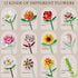 12 Set, PCS Prefilled Easter Eggs with Flower Building Blocks Easter Basket Stuffers Fillers for Teens Kids Girls Boys