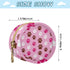 Cat Paw Prints Round Pacifier Storage Case with Zipper, Portable Pacifier Case for Travel, Diaper Bag & Purse, Pacifier