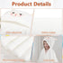 Vyndicca 2 Pack 27.5 55 inch Hooded Towel, x Absorbent Bath Towel for Babies, Soft Toddler Bath Towel, Thick Toddler