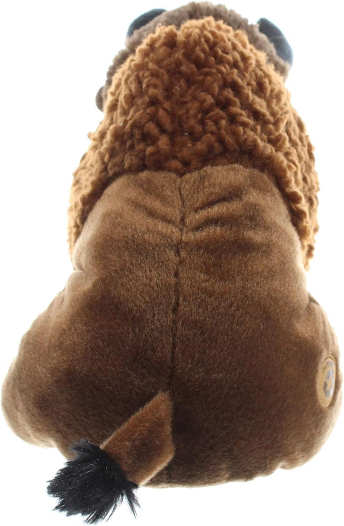 12 inches The Petting Zoo Bison Stuffed Animal, Gifts for Kids, Wild Onez Zoo Animals, Sitting Bison Plush Toy