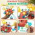 1-3 1+ 18+ Chilvil Airplane Travel Toys for Toddler Kids Sensory Montessori Toys for Year Old Silicone Pull String Road