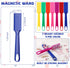 28 Pcs Magnetic Bingo Wand for Kids - Educational Learning 8 Inch Rainbow Magnet Wand with Magnet Bar for Preschool