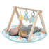 0-36 Ingenuity Sun Valley Wooden Baby Play Mat, Foldable A-Frame Bar, Machine-Washable Mat, Unisex, for Ages Months