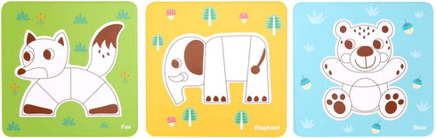Learning Curve My First Animals Jigsaw Puzzle Set for Kids, Multicolor - Amazon Exclusive