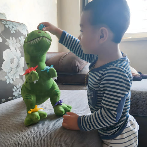 2 Pack 15.7 Inch Large Dinosaur Stuffed Animals, Adventure Plush Toy for Boys and Girls Room Decor