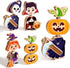 HUZU Halloween Snap Together Dress Up Building Blocks, Witch Vampire Skeleton Pumpkin Characters, STEM Gift for Kids