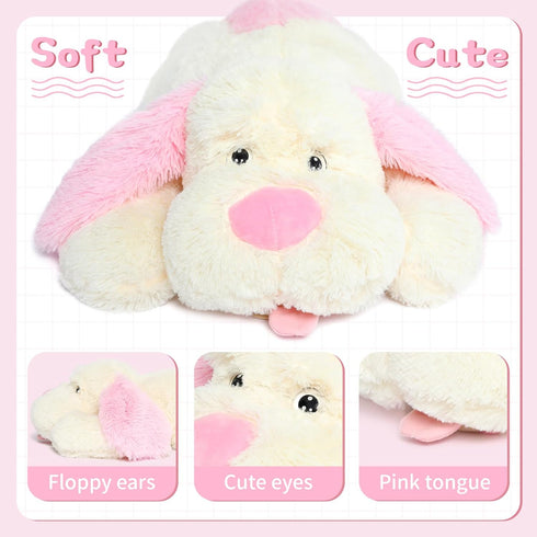MorisMos Large Dog Stuffed Animal 31 Inch, Soft Puppy Plush Pillow for Girls Kids