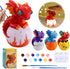 JMMICO Paint Your Own Dragon Lamp Craft Kit, Dragons Crafts DIY Night