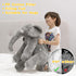 24 INCH Homily Big Stuffed Elephant, Large Elephant Stuffed Animal, Giant Plush Animal Fluffy Toy for Girl Kids