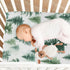 Sheet,39x27IN Pfrewn Christmas Crib Sheets for Boys Girls Woodland Rustic Forest Pine Trees Fitted Crib Sheet for Mini