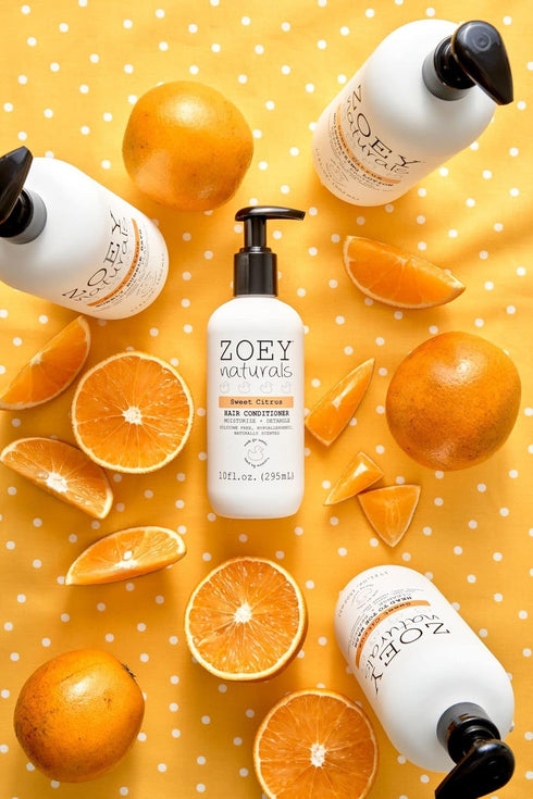 Absolutely Natural Zoey Naturals - Sweet Citrus Hair Conditioner for Kids, Tear-Free, Hypoallergenic, Paraben-Free