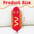 17.7 inch Hot Dog Plush Toy Pillow Hotdog Stuffed Pillow Funny Throw Pillows Soft Food plushies Gift for Children