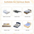 60-Inch HONEY JOY Bed Rail for Toddlers, Extra Long, Foldable Portable Swing Down Safety Bed Guard Rail, Toddler Bed