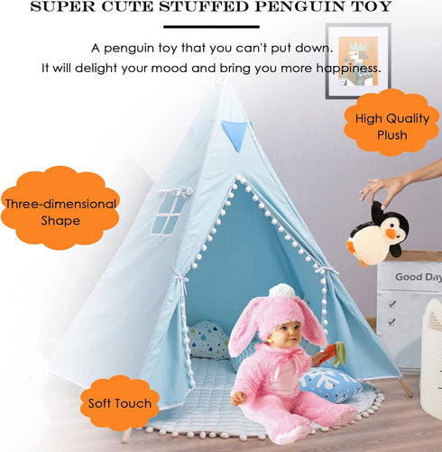 8.7 zhidiloveyou Penguin Stuffed Animal Plush Cute Baby Penguin Toy Gifts for Kids Adults