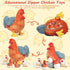 9 1 Set, in Chicken Stuffed Animal Cute Stuffed Chicken Plush Toy Egg Laying Hen with Zipper and Baby Chicks Toy