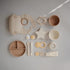 mushie Silicone Suction Plate - BPA-Free Non-Slip Design (Natural)