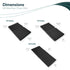 W6 W6 46" 20" 0.75 WONDERFOLD All Weather Mat Stroller Wagon Accessory Made from TPE to Protect Wagon from Dirt