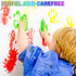 AROIC 16 Colors Kids Washable Finger Paint, Non-Toxic Art Supplies for Toddlers, Finger Painting DIY Crafts