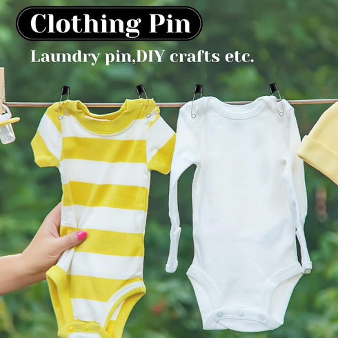 HJZHII 50Pcs 5.5CM Safety Pins for Diaper, Black Plastic Head Cloth Diaper Nappy Pins with Locking Closures Stainless
