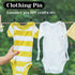 HJZHII 50Pcs 5.5CM Safety Pins for Diaper, Black Plastic Head Cloth Diaper Nappy Pins with Locking Closures Stainless