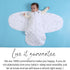 i-Heir 2.0 0-6 3-Way Baby Sleep Sack Swaddle TOG Months, Adjustable Wearable Blanket for Newborn, Infant Swaddling