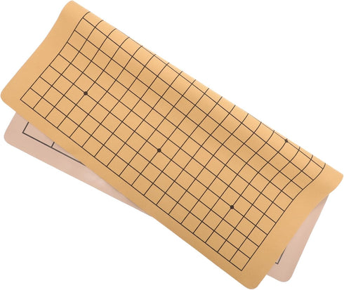 Kisangel Foldable Chess Board - Lint Leather Game Chessboard, Double Chinese Chess Board, Classic Go Board