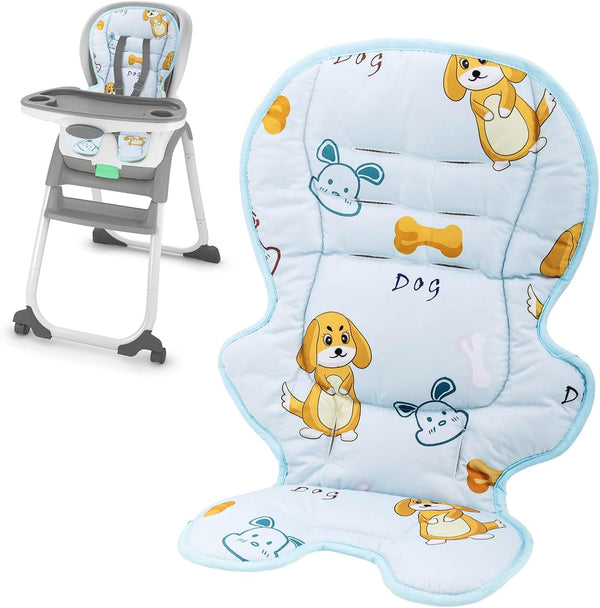 Runhike High Chair Cover Replacement Compatible with Ingenuity Soft Cushion with Anti-Slip Pad
