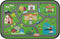 HUXINO Kids Play Mat Rug, 36"x24" Low Pile City Road Traffic Carpet, Educational