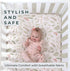 2 Pack Pobibaby - Premium Fitted Baby Girl Crib Sheets for Standard Mattress - Ultra-Soft Jersey Knit, Safe and Snug