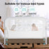 '-47" NUTIKAS Baby Bed Rail Guard for Toddlers Toddler Bed Rails for Twin, Full, Queen, King Bunk Size Bed Swing Down