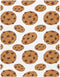 CHUROUSY Chocolate Cookies Pattern Crib Sheets for Boys Girl Cute Cookie Realistic Food