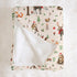SqtmuHLuo 60x80inch Christmas Woodland Animals Baby Blanket for Boys Girls Gender Deer Bear Squirrel Tree Neutral