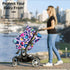 Schgap Rainbow Leopard Car Seat Covers for Baby, Nursing Cover Breastfeeding Baby Carrier Cover Stretchy Carseat Canopy