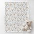 Cstdyfrv 60x80in Vintage Geese Boho Floral Baby Blankets for Boys Girls Cute Duck Wildflowers Infant Toddler Blankets