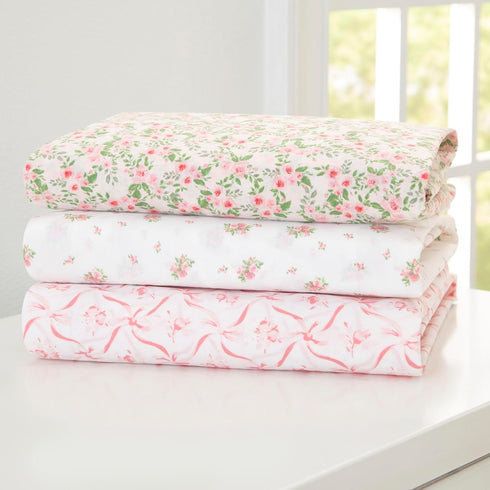 28x52 Inch (Pack 3), Delta Children Fitted Crib Sheets for Girls and Boys - Crib Sheet for Standard Crib and Toddler
