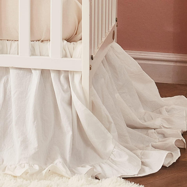 Brandream Boho Bohemian Girl Baby Nursery Crib Bed Skirt Dust Ruffle -