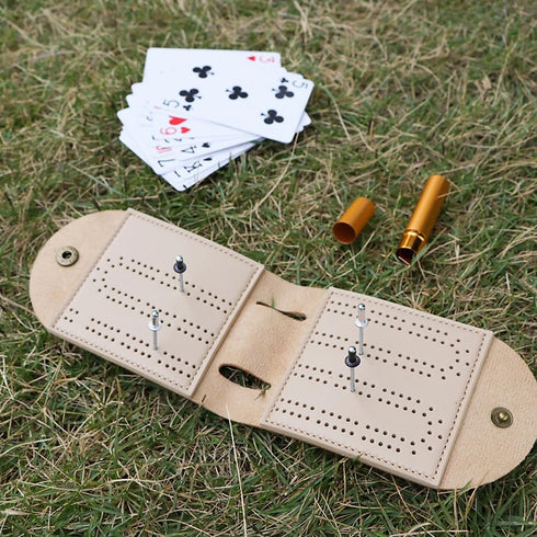 Set, 2 4 Folded:3.14x4.92in,After L:10.31in (1Pcs) Travel Cribbage Board Game Portable Cribbage Boards Unique Track