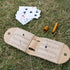 Set, 2 4 Folded:3.14x4.92in,After L:10.31in (1Pcs) Travel Cribbage Board Game Portable Cribbage Boards Unique Track