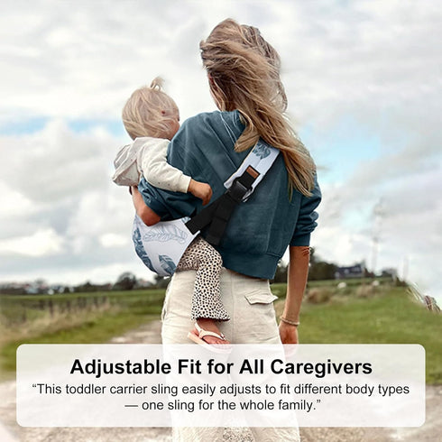 huefain 6-36 (10-30 lbs), Baby Sling Carrier for Infants and Toddlers Months Lightweight & Breathable Cotton Hip