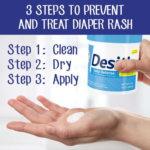 Destin 16 oz (454 g)(Pack 2) Desitin Diaper Cream, Rapid, Creamy