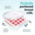 1/2 oz. 8 oz., 2-Pack Souper Cubes MyMilk Silicone Breast Milk Freezer Trays, Each Pure Platinum Food-Grade Silicone
