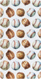 Mazeann Vintage Baseball Ball Crib Sheets Soft Breathable Fitted Cotton Baby Crib Sheets