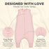 2T, 0.5 3-Pack Mama Cheetah Toddler Sleep Sack with Feet TOG Organic Cotton Baby Wearable Blankets with Legs, Baby