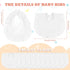 10 Seematn Pcs Baby Muslin Bibs for Unisex Girls & Boys Drool Bibs Bandana Ruffle Soft Cotton for Newborn Infants