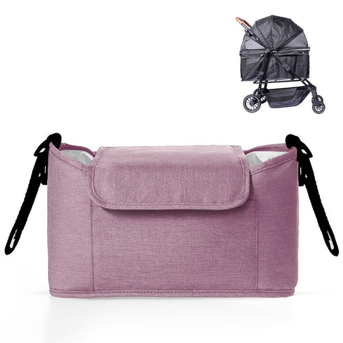 Baby Stroller Organizer,Suitable for Baby Stroller, Dog Stroller, Most Strollers (Purple)