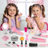 Set Set deAO Hair Salon Toys for Girls Beauty Salon Kids Pretend Hair Styling with Hairdryer, Mirror, Curling Iron