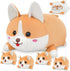 17" Corgi Plush, Soft Stuffed Animal Dog Pillow Toy, Corgi Mommy with