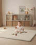 47x47 Blissful Diary Vegan Leather Baby Play Mat, Thick Foam Cushioned & Waterproof Playpen Mat for Infants