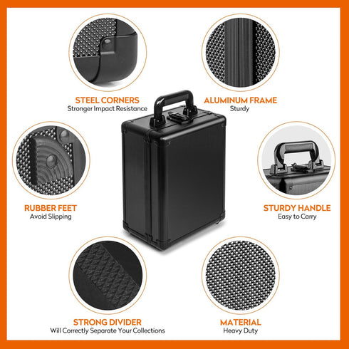 (2 Graded Card Storage Box, PSA Slab Case Holder for Graded Cards, Top Loaders Trading Card Storage Hard Case