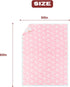Cozy 50x60 Bow Blanket Pink Bows Soft Throw Blanket Reversible Premium Fabric for Best Comfort